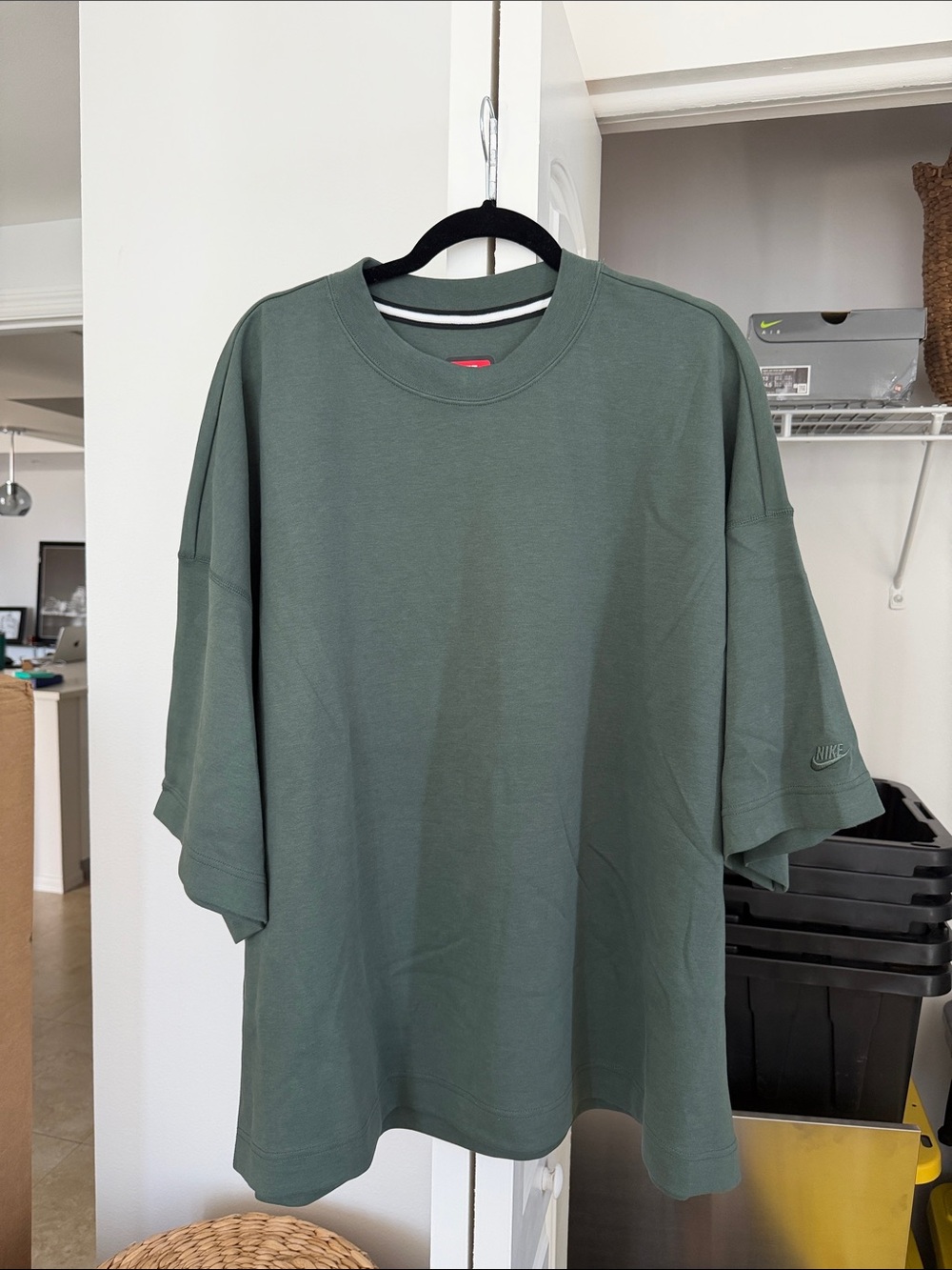 Nike Men’s Oversized Crew Tee in Olive